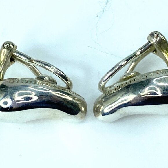 Tiffany & Co. Teardrop Earrings Silver Elsa Peretti Clip on back 8.1g JR9709 - Picture 3 of 6